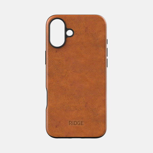 Ridge Phone Case - Tobacco Brown Leather - iPhone 16 Plus - Ridge AU Ridge Phone Case - Tobacco Brown Leather - iPhone 16 Plus - Ridge AU