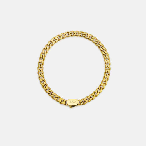 6mm Curb Bracelet - 18K Gold - Large