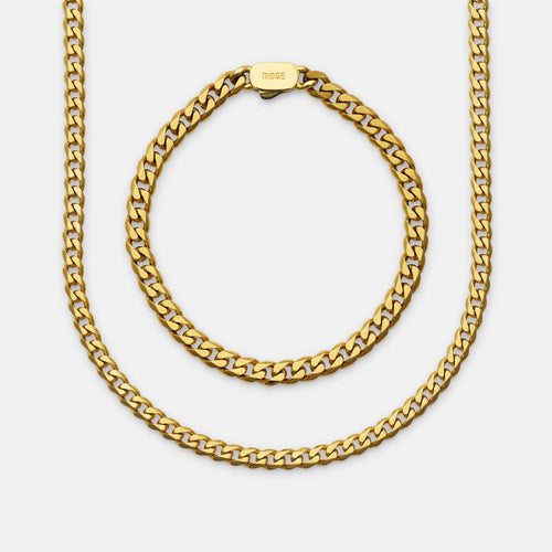 Curb Chain Kit - 18K Gold - Medium