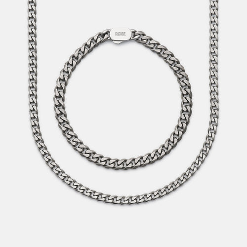 Curb Chain Kit - Titanium - Medium